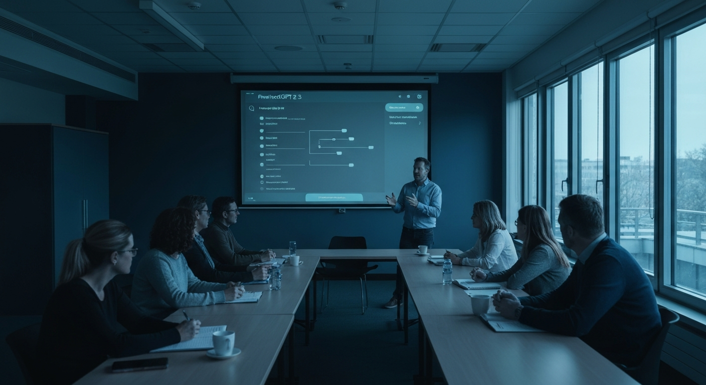 Interface ChatGPT 5.5 Pro connectée à un LMS organisme de formation pour générer un parcours pédagogique Qualiopi