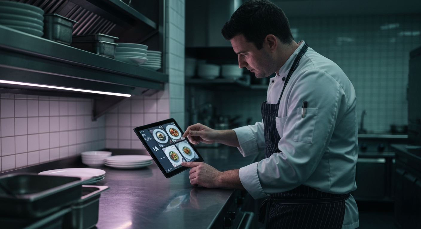 ChatGPT Images 2.0 menu restaurant hôtel : interface de génération visuelle pour une carte saisonnière dans un établissement CHR