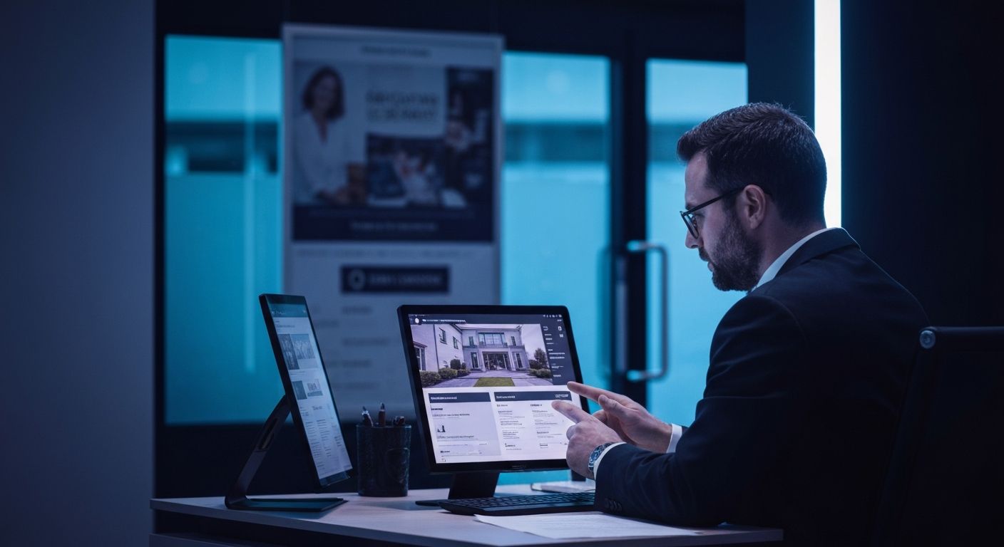 Claude Opus 4.7 agence immobilière 2026 — interface de rédaction automatique d'annonce immobilière avec diagnostics DPE intégrés