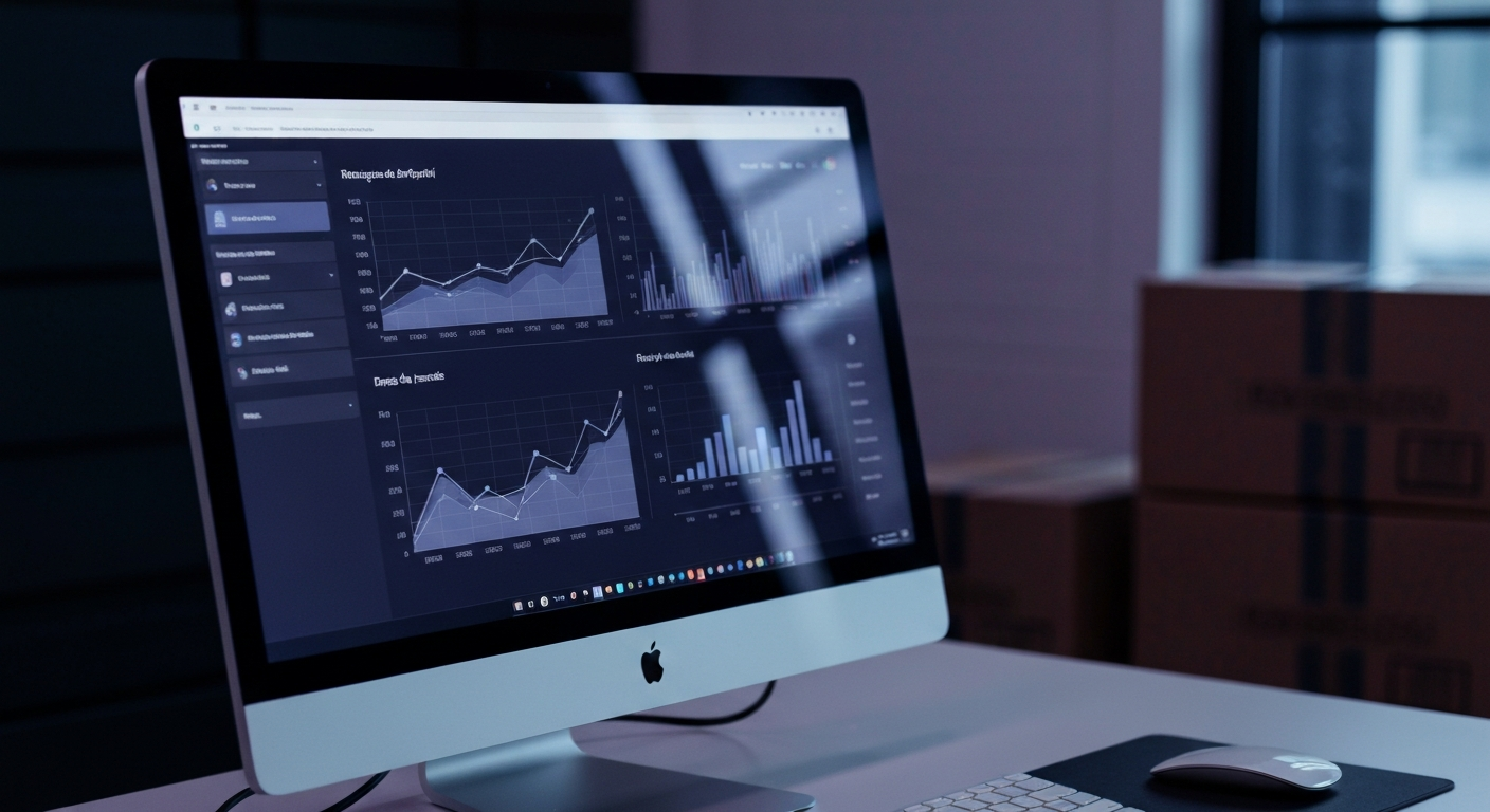Dashboard marchand Shopify affichant les métriques d'acquisition face à la publicité Gemini Google impact e-commerce 2026