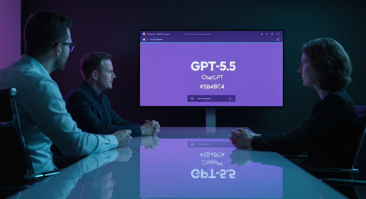 Tableau de bord GPT-5.5 impact business entreprise 2026 avec métriques de performance et benchmarks sur écran professionnel