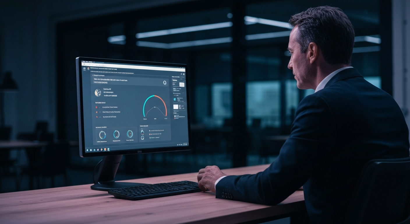 Tableau de bord d'un agent IA autonome GPT-5 connecté aux outils métier d'une PME française affichant des tâches automatisées en temps réel