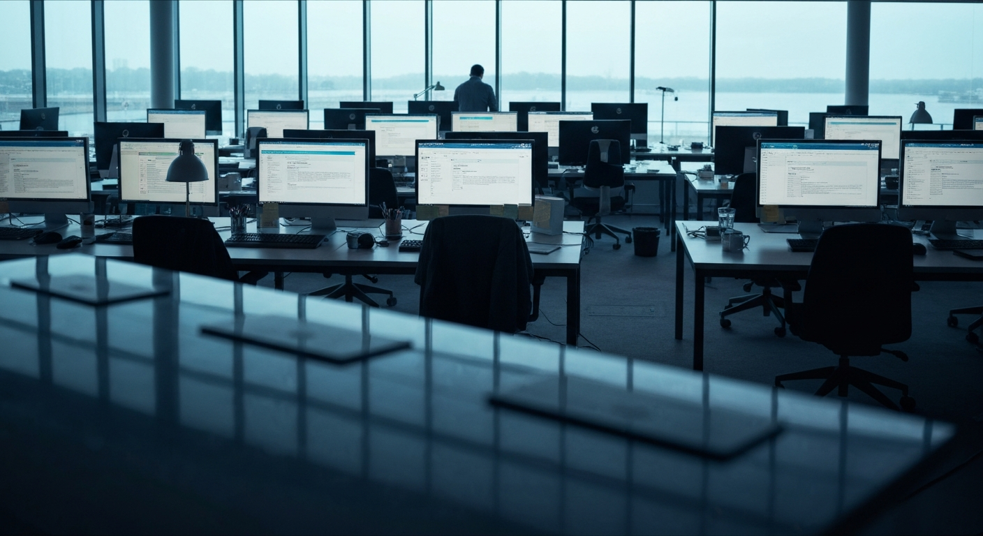 Écran affichant un audit de ROI intelligence artificielle projets avec indicateurs de dette technique et shadow AI en entreprise