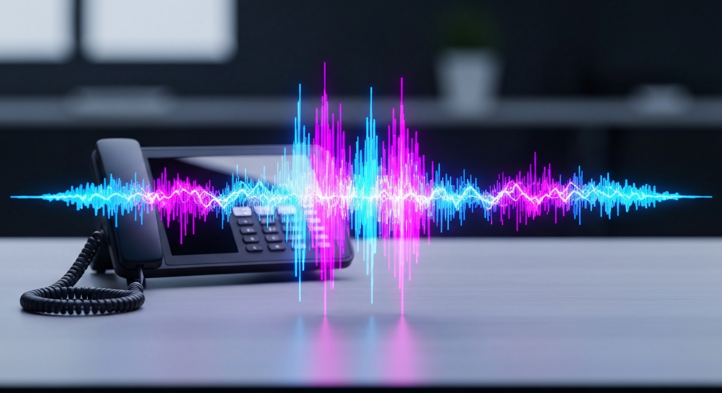 Voice agent IA en action dans une PME française : écran de tableau de bord affichant les appels automatisés et les statistiques de qualification de leads